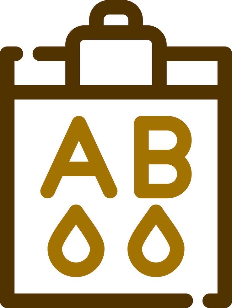 Blood Type Ab Creative Icon Design vector