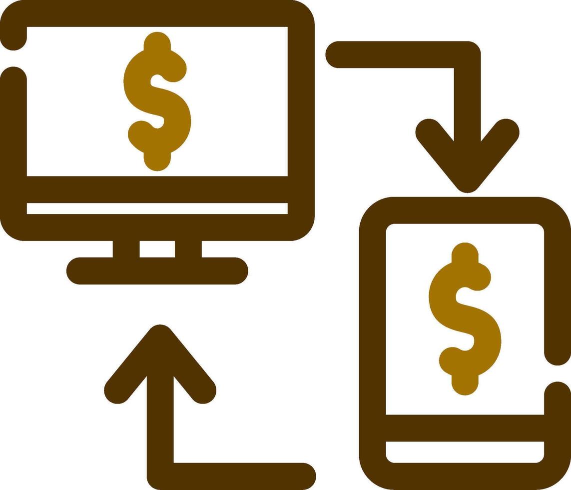 Online Transfer Creative Icon Design vector