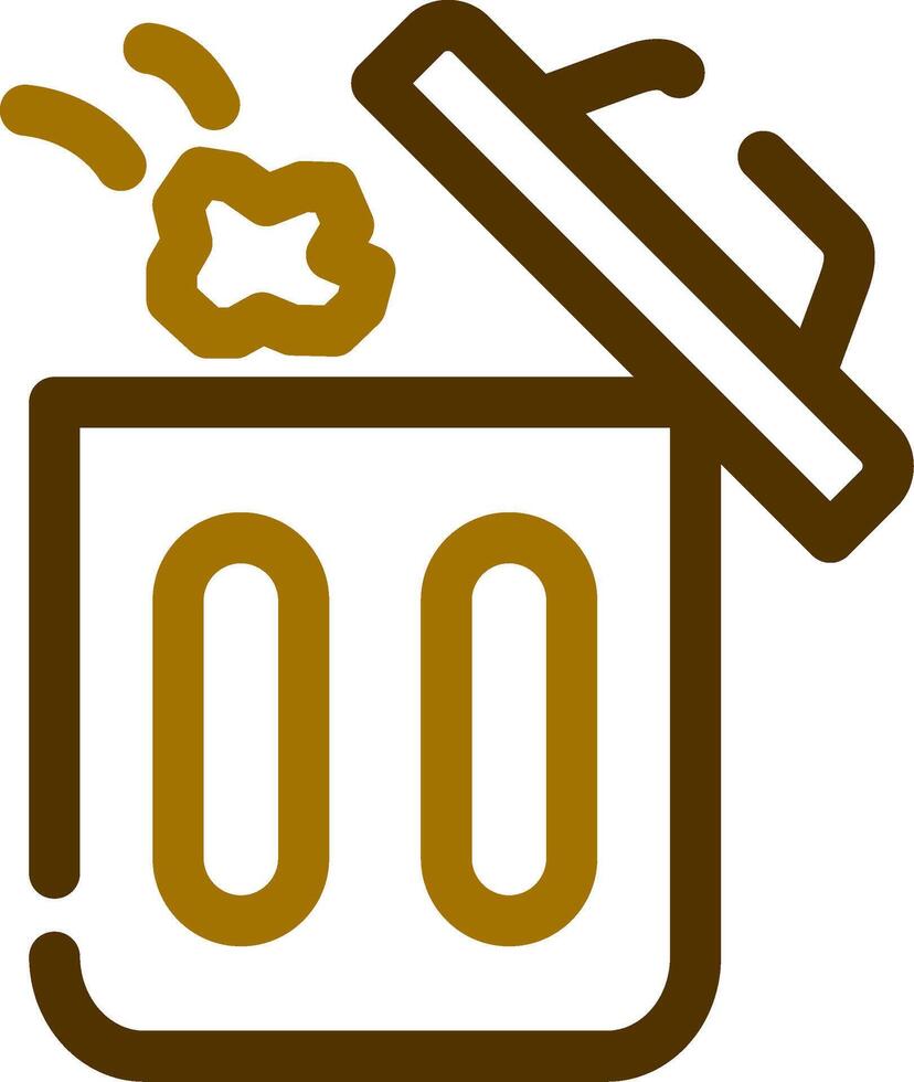 Throwing Trash Creative Icon Design vector
