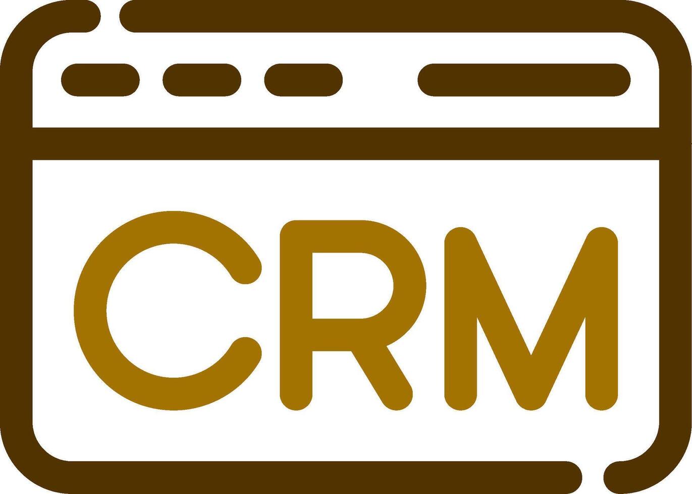 CRM Creative Icon Design vector