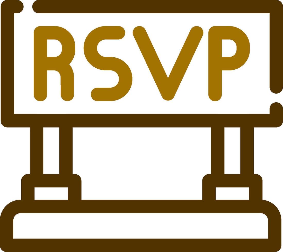 Rsvp Creative Icon Design vector