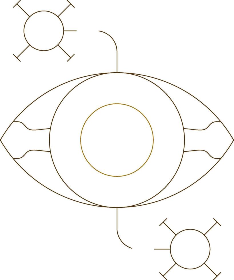 Eye Disease Creative Icon Design vector