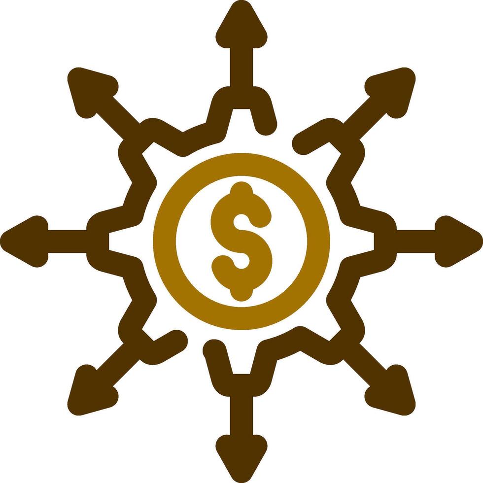 Crowdfunding Portal Creative Icon Design vector