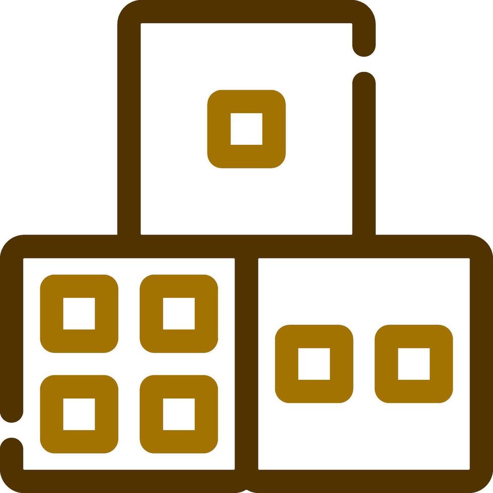 Dice Creative Icon Design vector