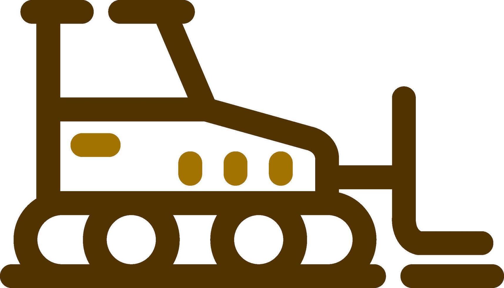 Bulldozer Creative Icon Design vector