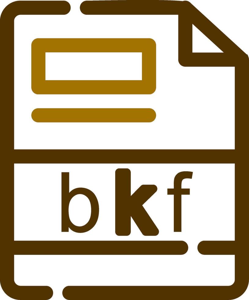 bkf creativo icono diseño vector