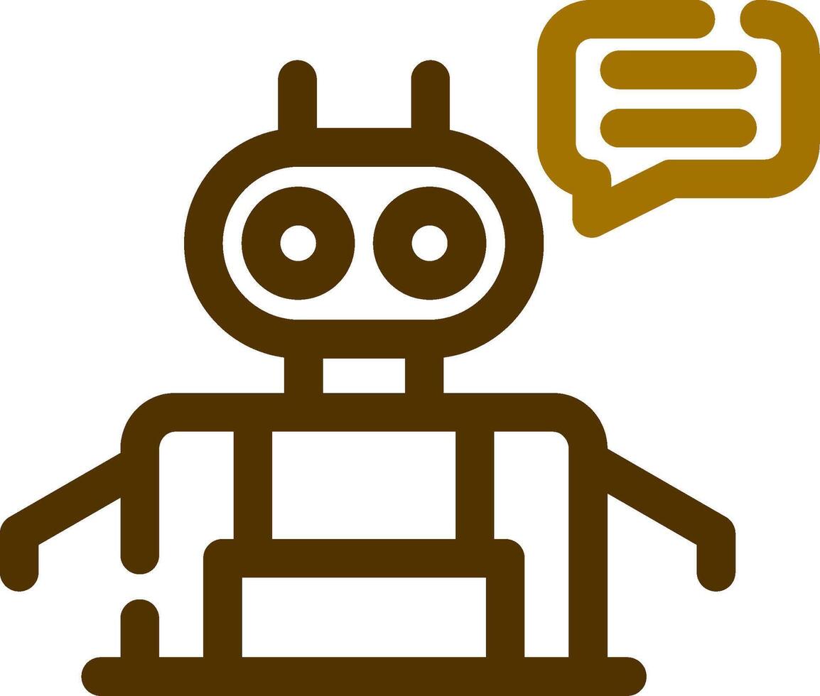 Chatbot Creative Icon Design vector