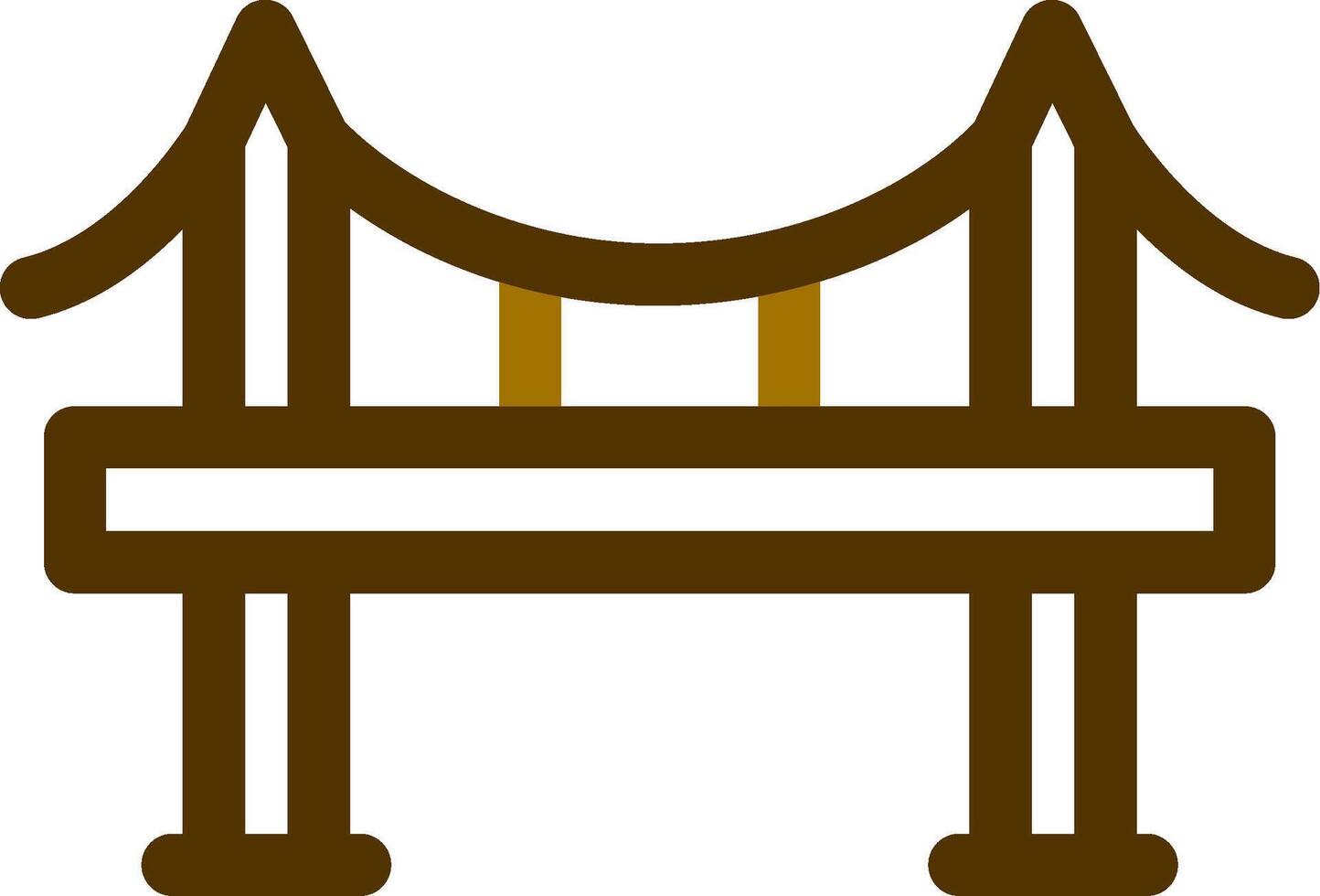 diseño de icono creativo de puente vector