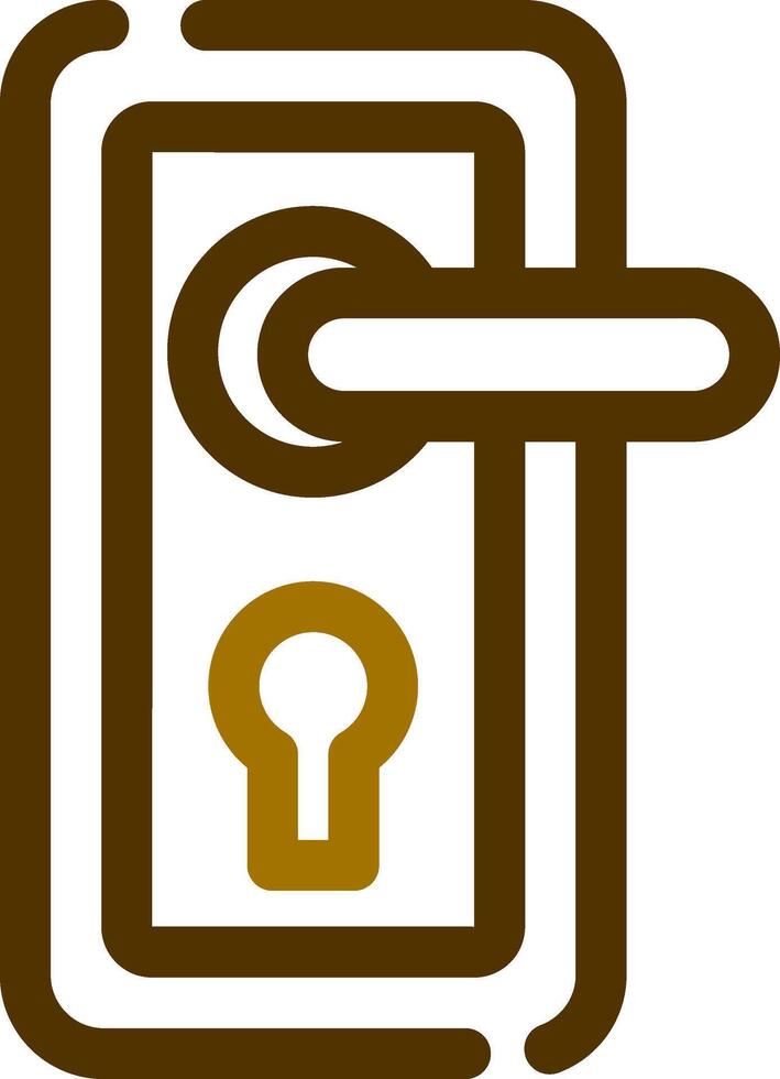diseño de icono creativo de cerradura de puerta vector