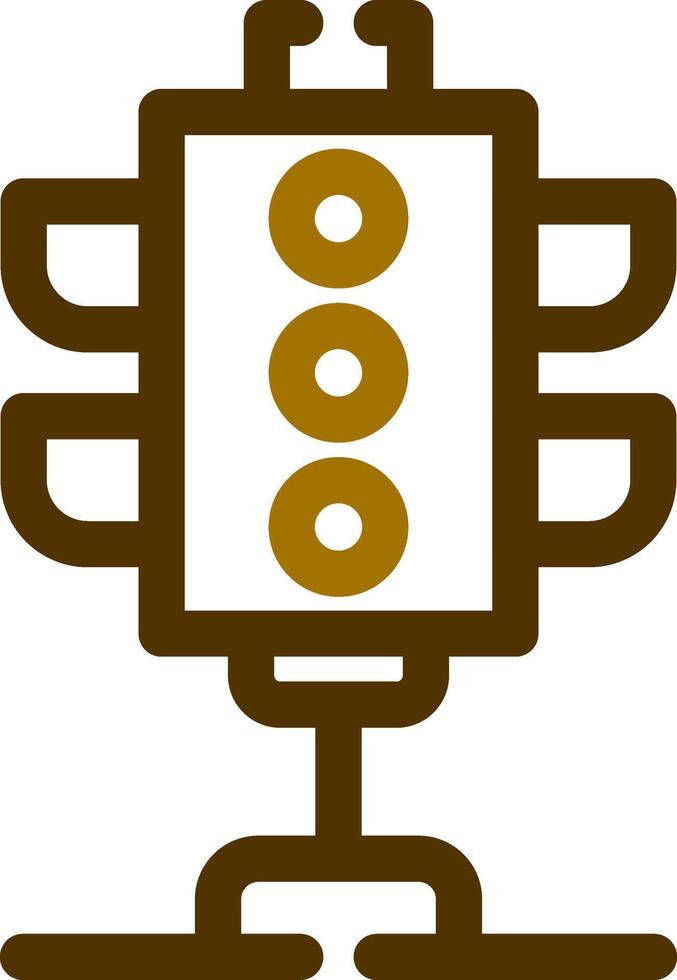 Traffic Lights Creative Icon Design vector