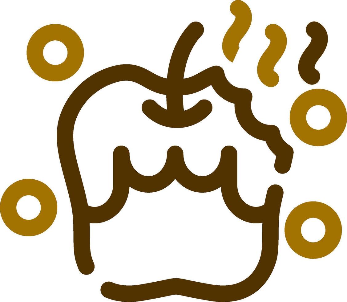 Rotten Creative Icon Design vector