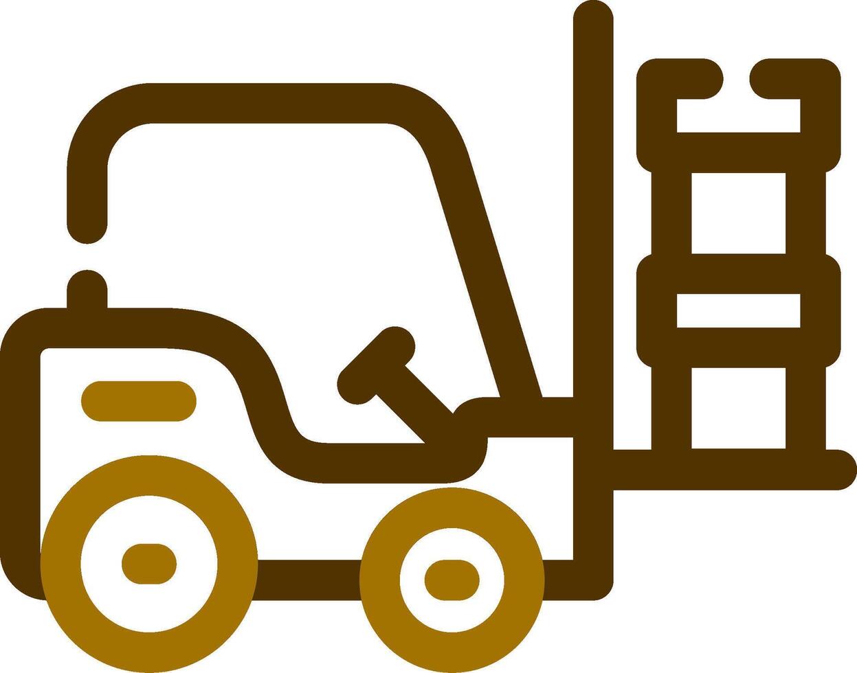 Forklift Creative Icon Design vector