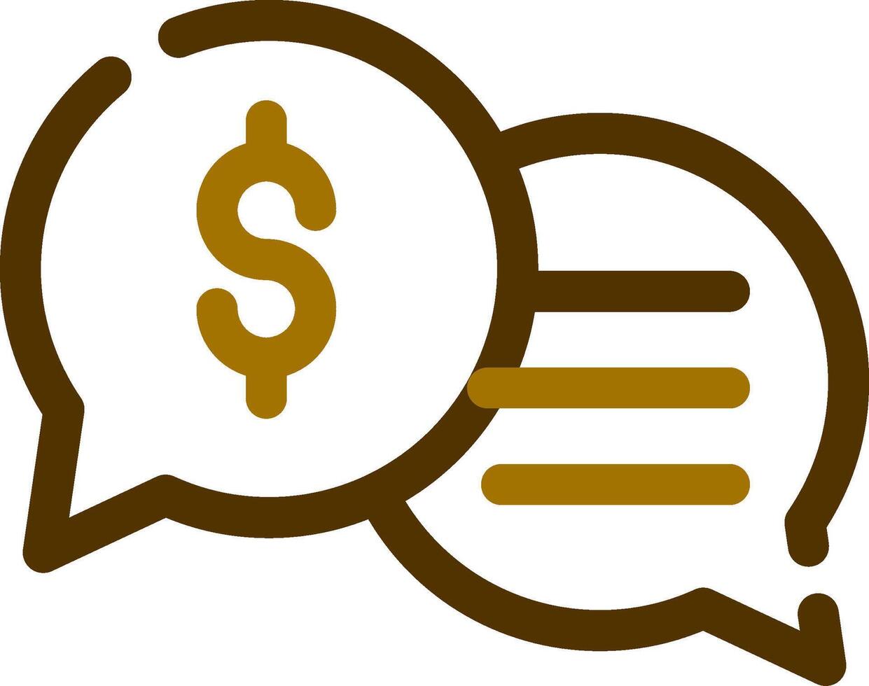 Business Dialog Creative Icon Design vector