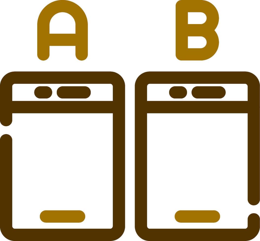 Line Two Color Design vector