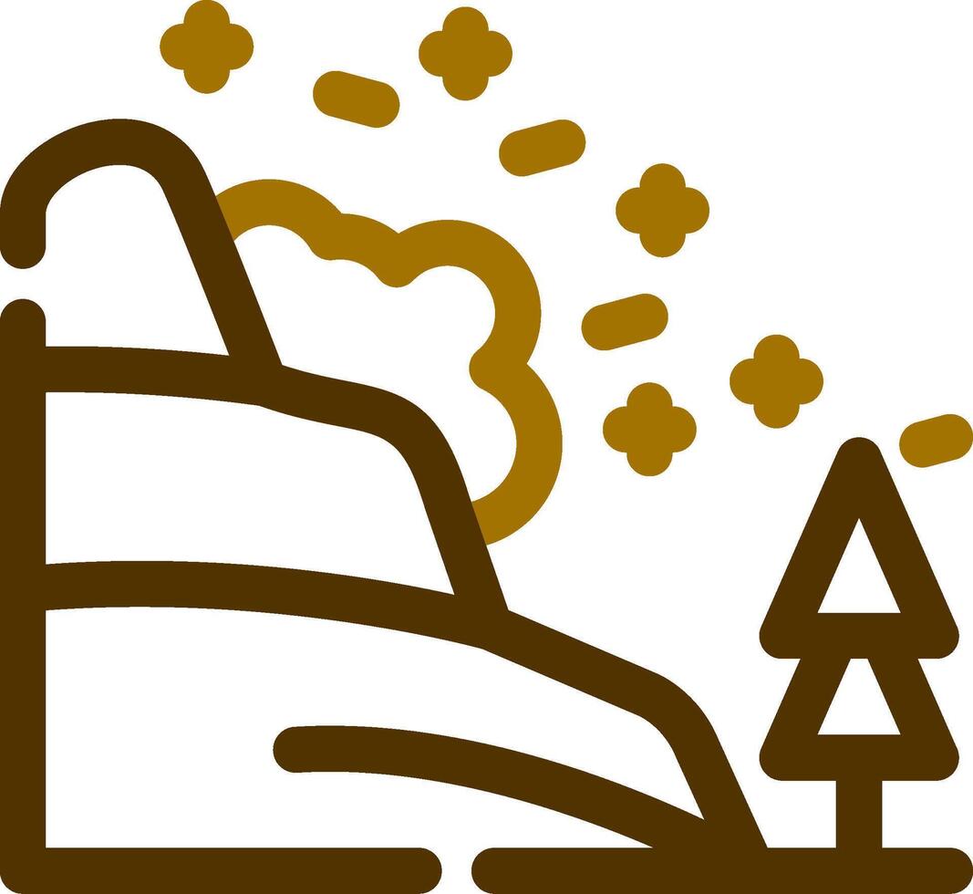 Avalanche Creative Icon Design vector