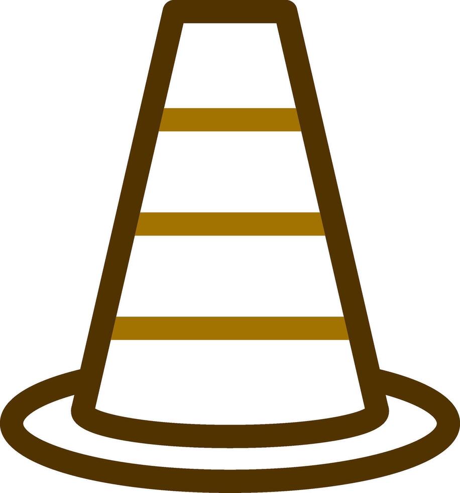 Traffic Cone Creative Icon Design vector