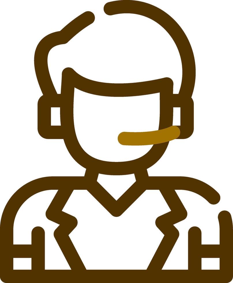 Telephonist Creative Icon Design vector