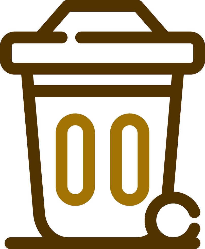 Dustbin Creative Icon Design vector