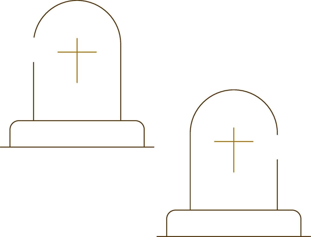 Cemetery Creative Icon Design vector