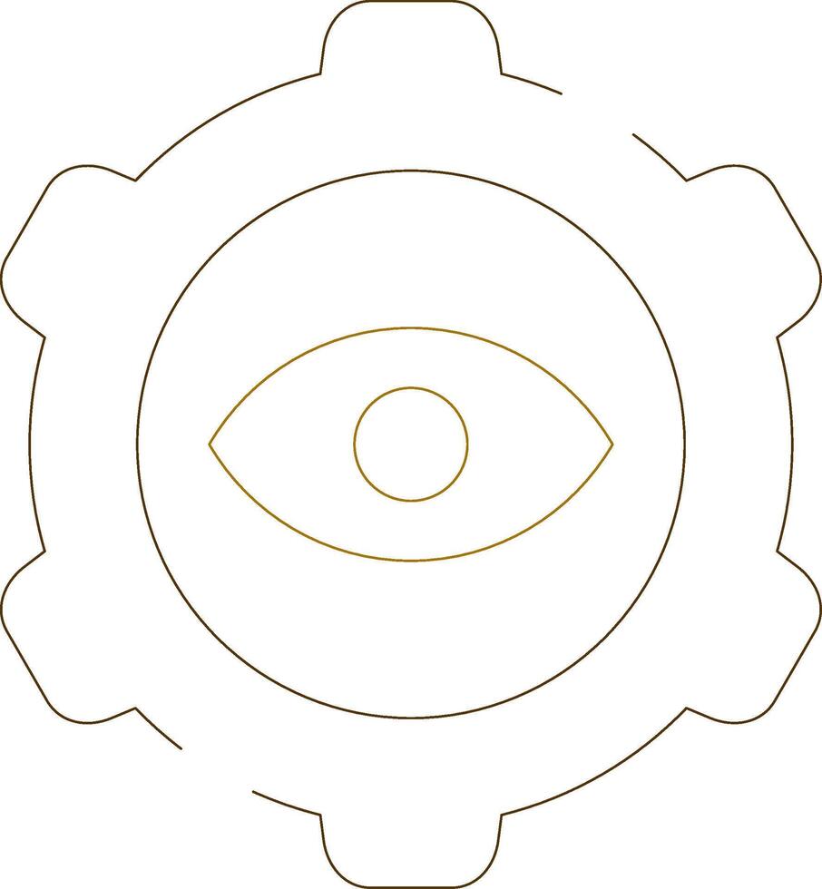 Eye Setting Creative Icon Design vector