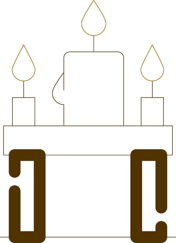 velas creativo icono diseño vector