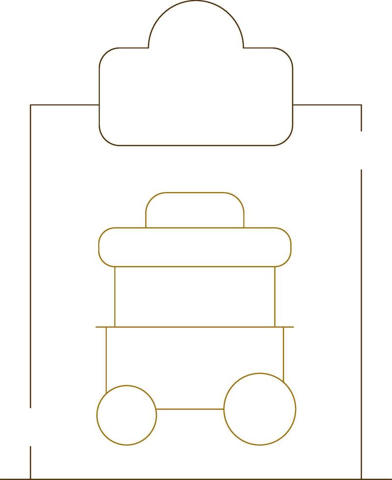 Cart Registration Creative Icon Design vector