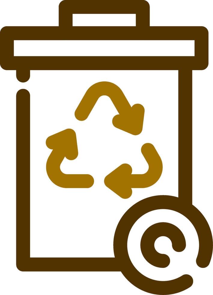 diseño de icono creativo de papelera de reciclaje vector