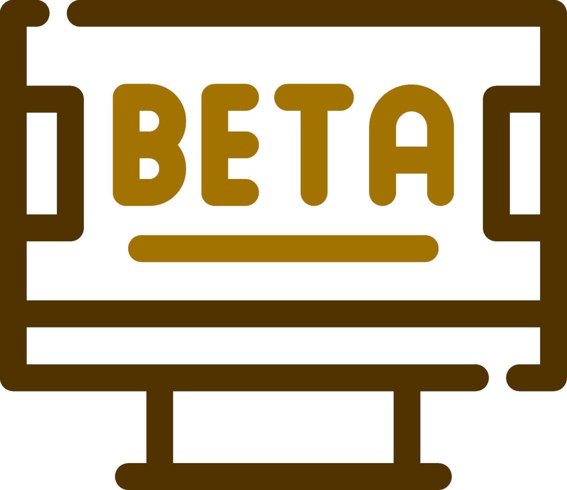 Beta Creative Icon Design vector