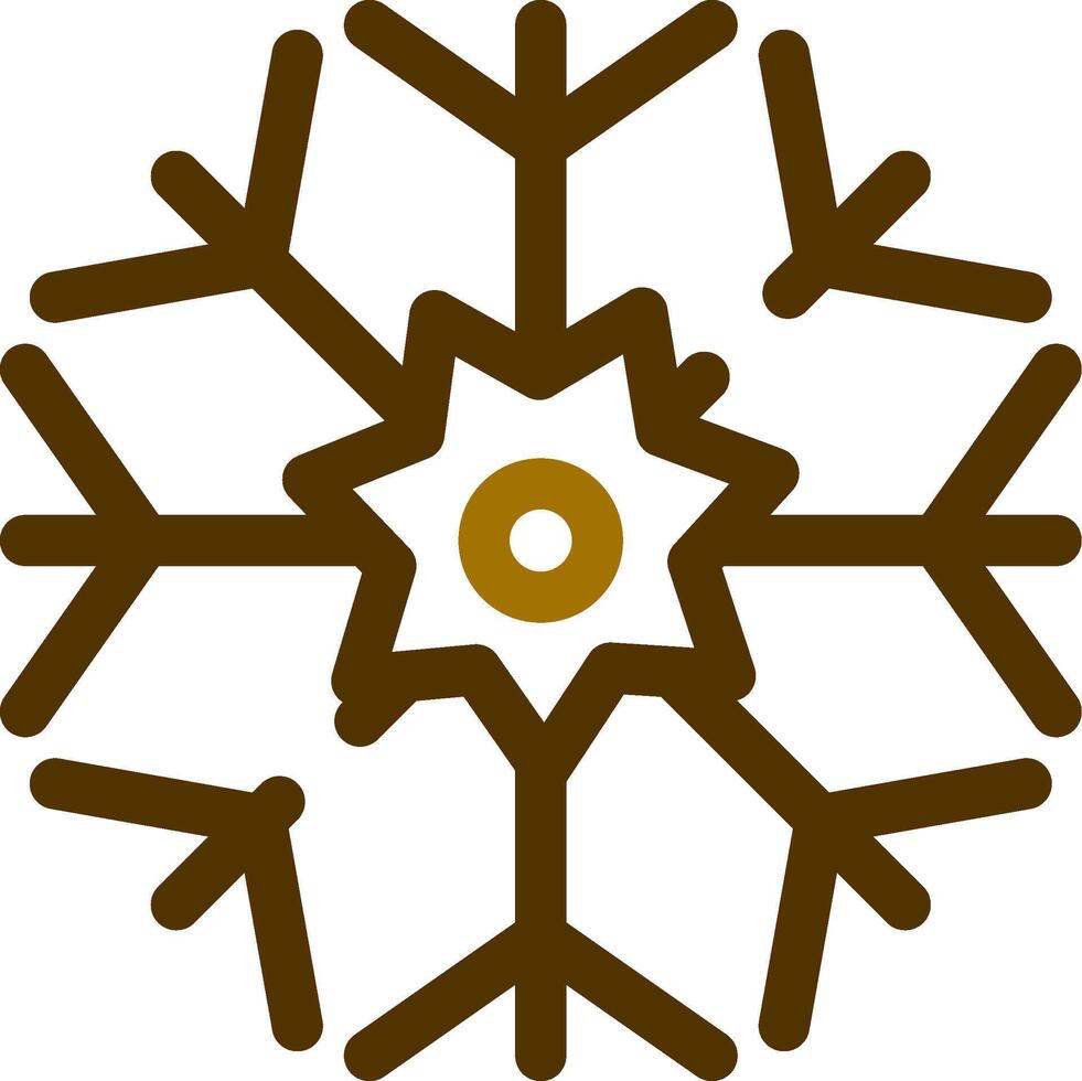 diseño de icono creativo de copo de nieve vector