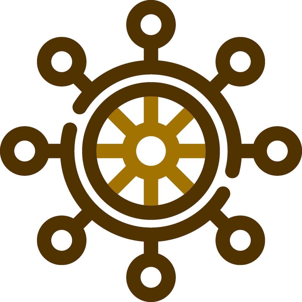 Rudder Creative Icon Design vector