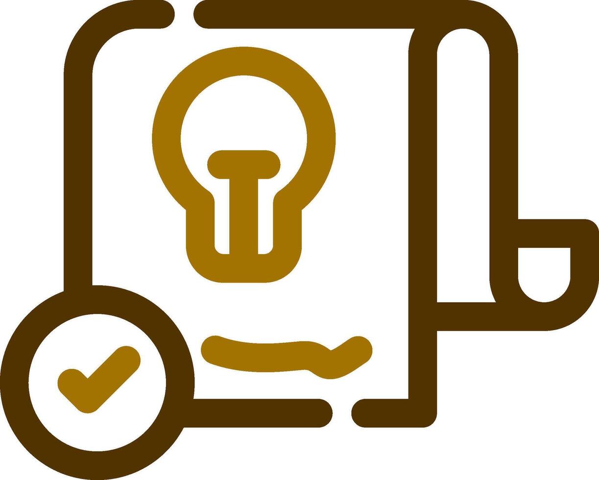 Patent Creative Icon Design vector