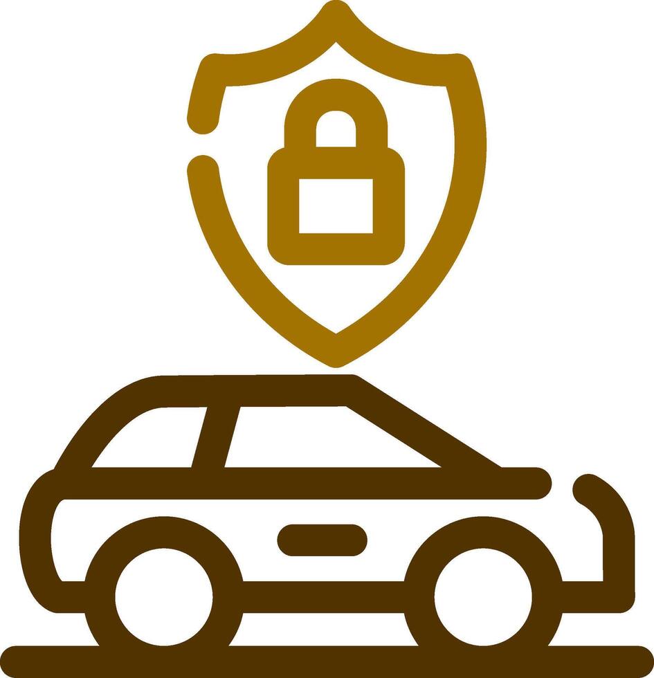 Anti Theft System Creative Icon Design vector