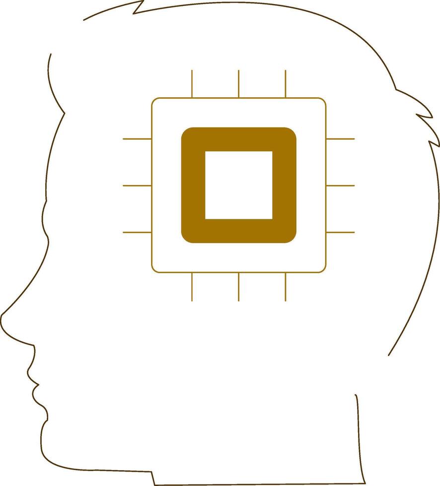 Human Processor Creative Icon Design vector