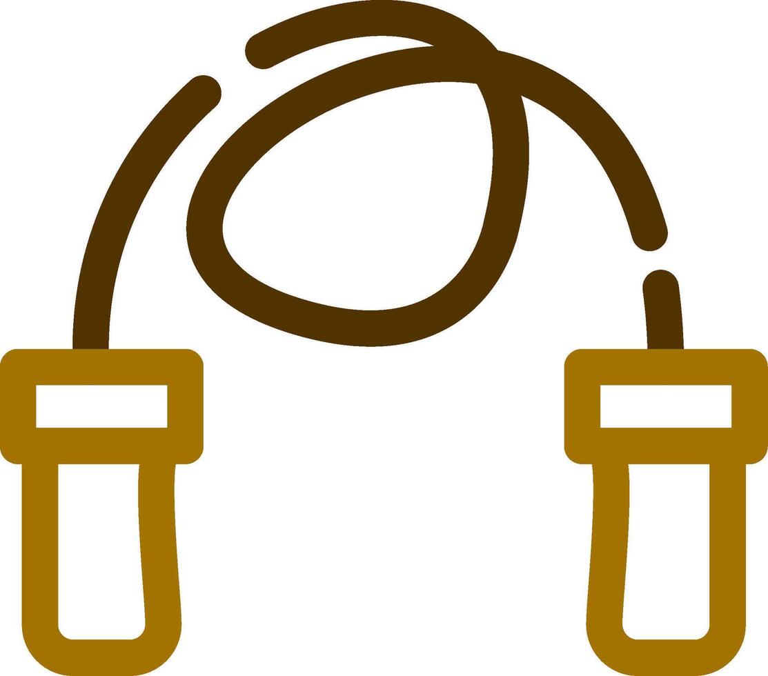 Skipping Rope Creative Icon Design vector