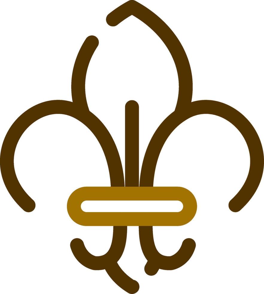 Fleur De Lis Creative Icon Design vector