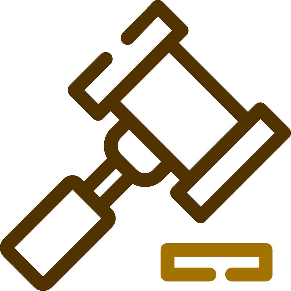 Gavel Creative Icon Design vector