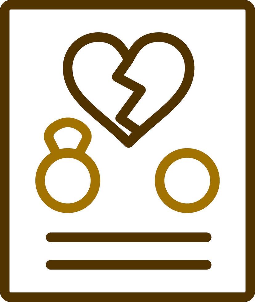 Divorce Creative Icon Design vector