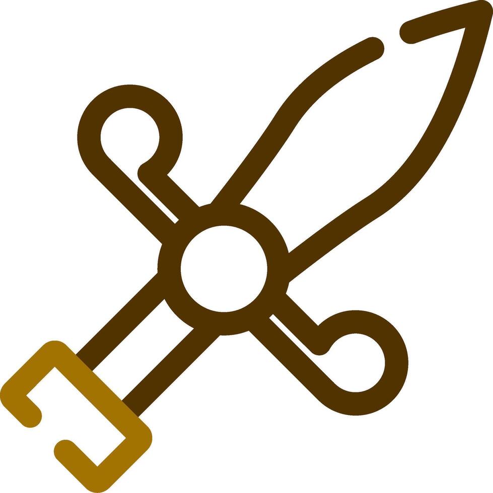 Dagger Creative Icon Design vector