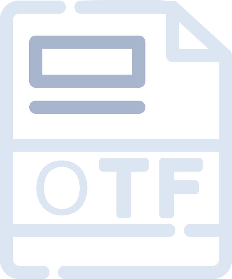 otf creativo icono diseño vector