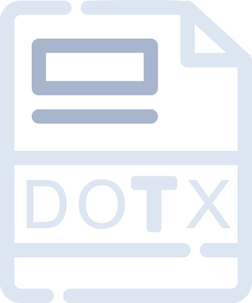 DOTX Creative Icon Design vector