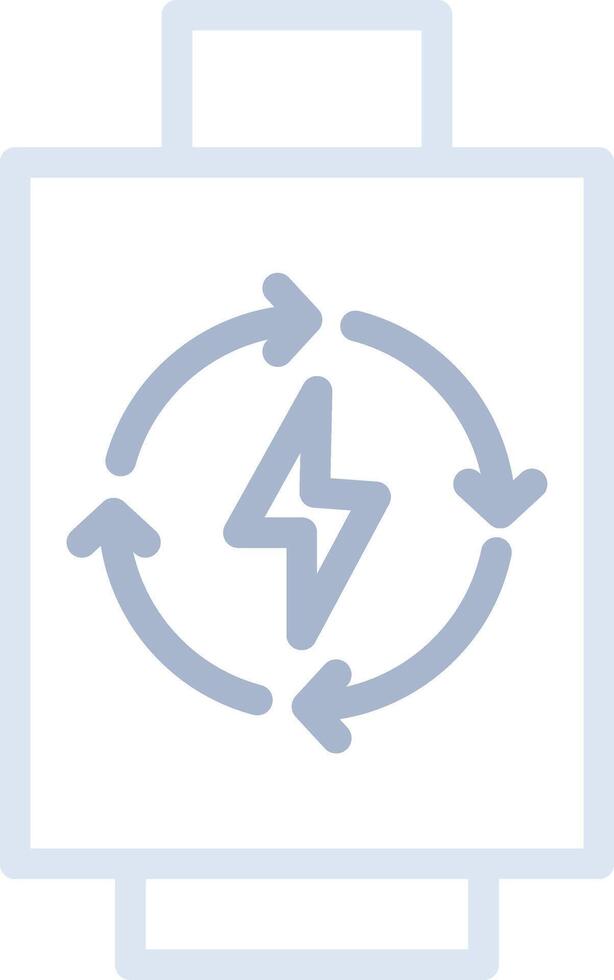 Rechargeable Battery Creative Icon Design vector
