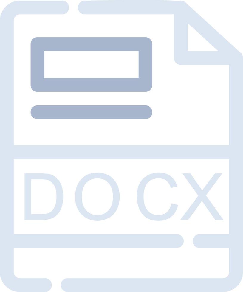 DOCX Creative Icon Design vector