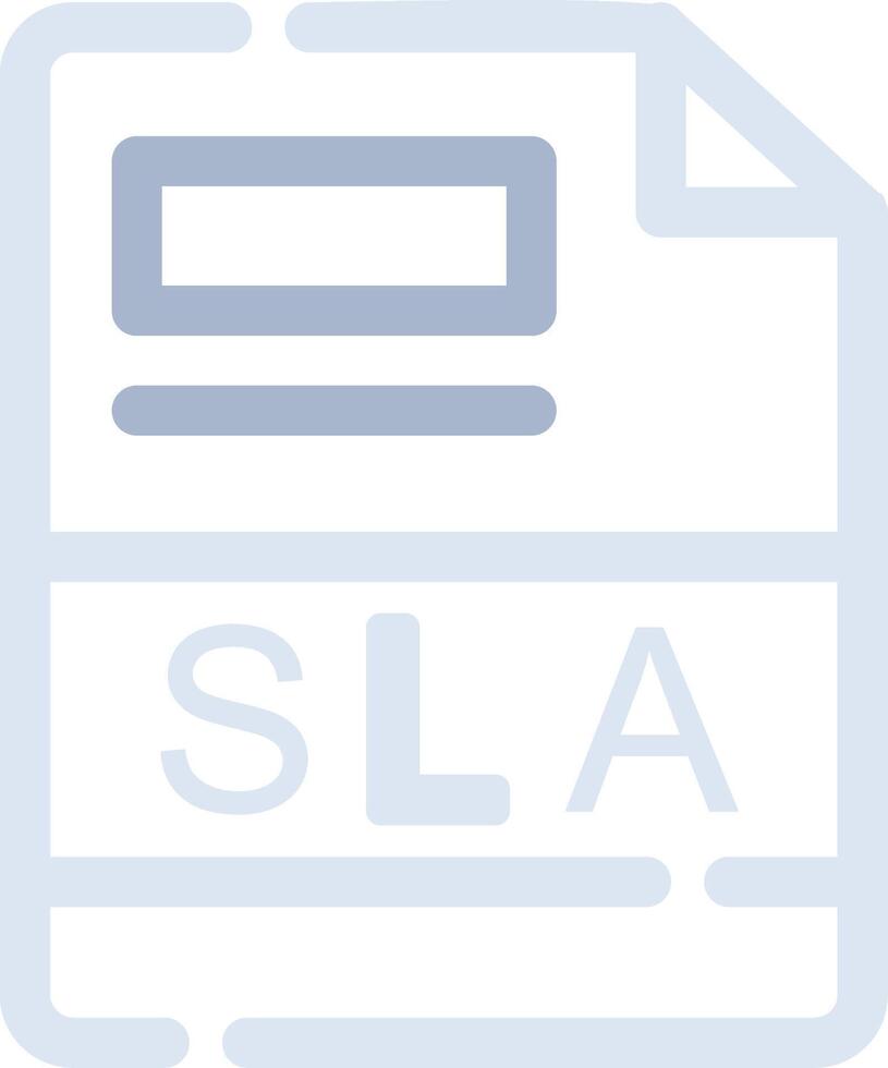 SLA Creative Icon Design vector