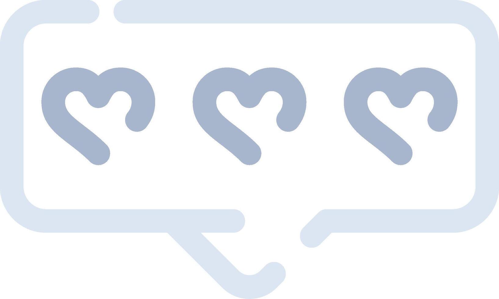 Comment Heart Creative Icon Design vector