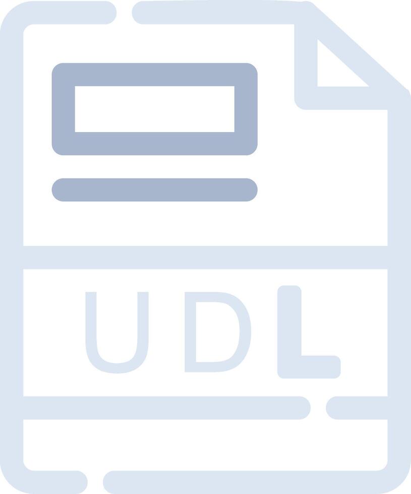 udl creativo icono diseño vector