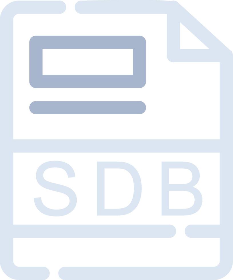 sdb creativo icono diseño vector