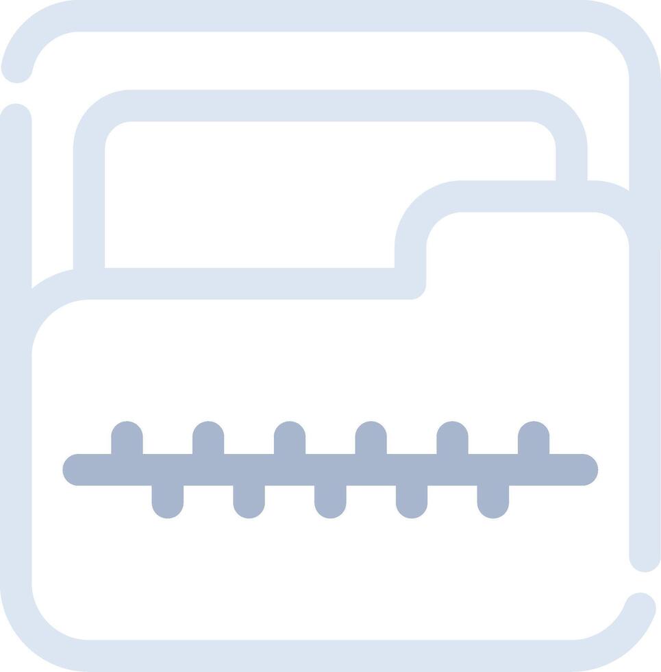 Zip Folder Creative Icon Design vector