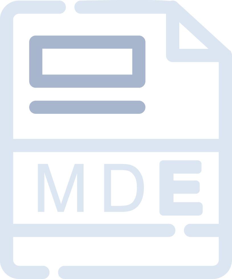 MDE Creative Icon Design vector