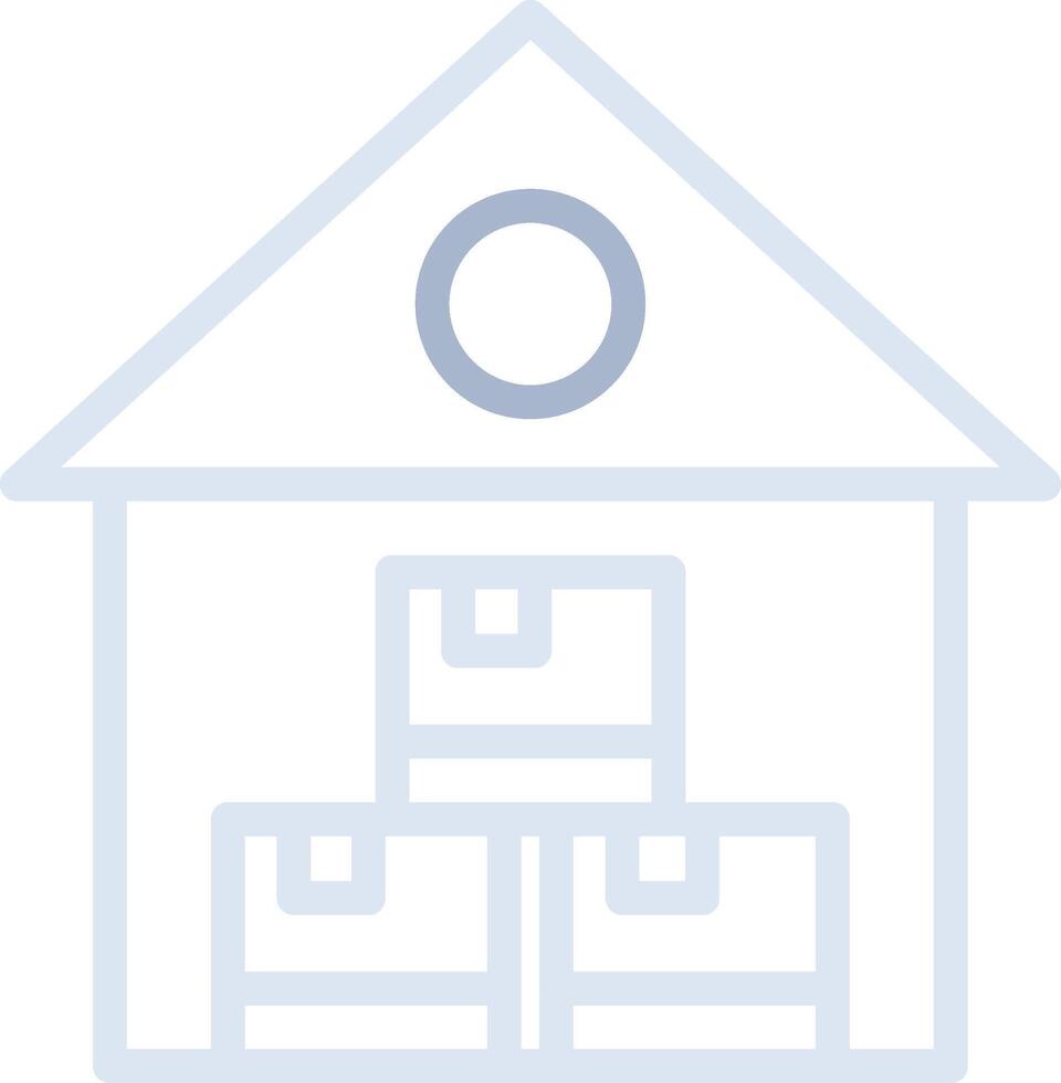 Warehouse Creative Icon Design vector