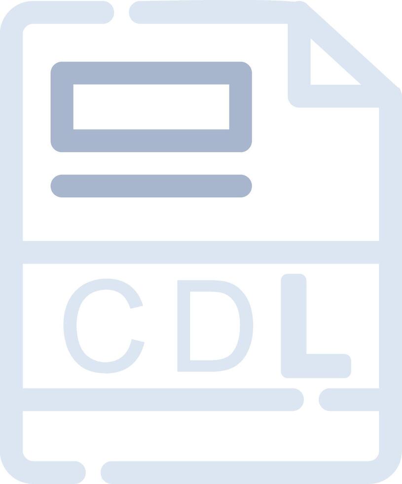 CDL creativo icono diseño vector